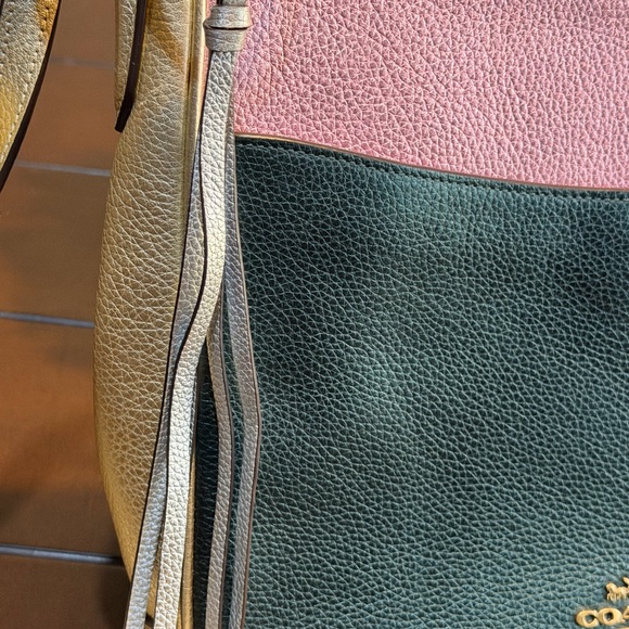 COACH Metallic Color-Block Leather Chaise
Authentic Crossbody Bag Handbag EUC - Picture 17 of 17